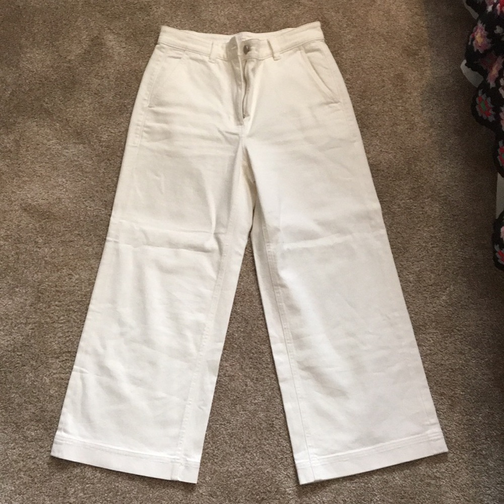 NEVER WORN Everlane Wide Leg Crop Pants, size 6